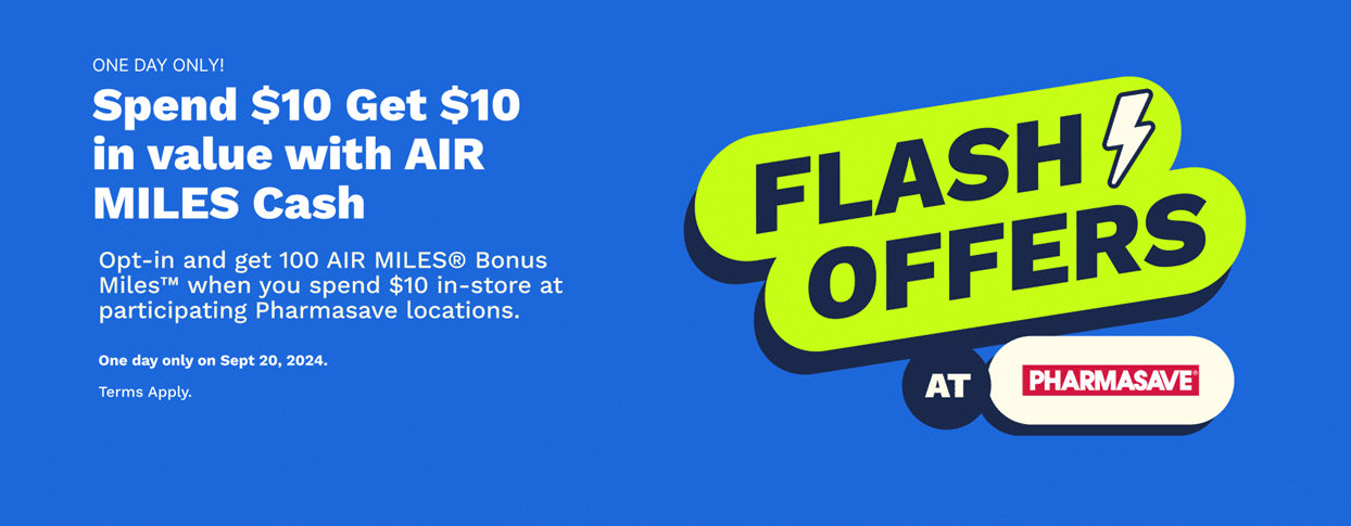 air miles flash offers promo graphic