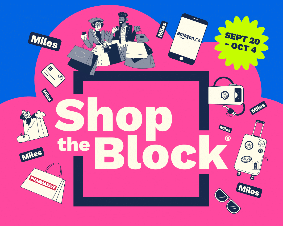 air miles shop the block graphic