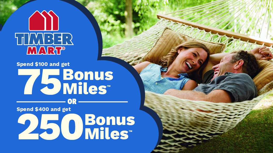 timber mart & air miles promotion