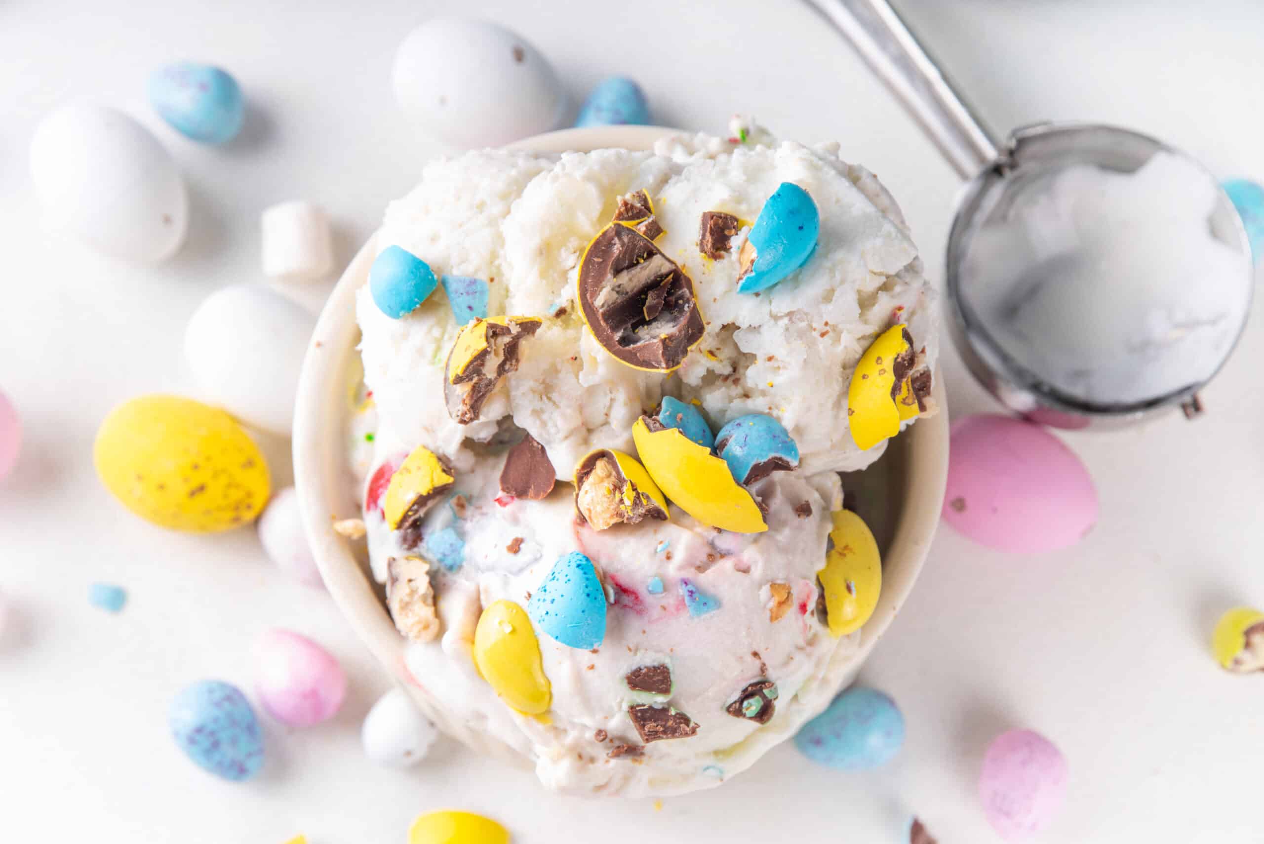 ninja creami protein mcflurry with mini eggs