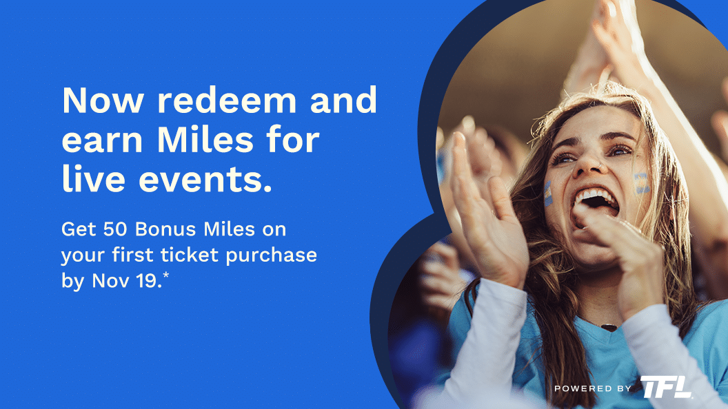 AIR MILES and tickets for less partnership promotion for live events